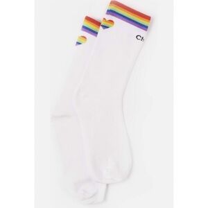 Queer Eye Official Choose Kindness White Socks Pride Month